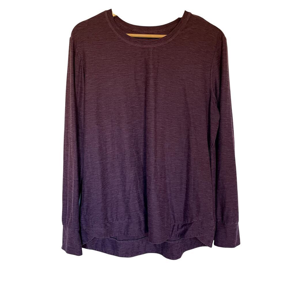 Sketchers purple crewneck sweater women's size large comfortable soft top